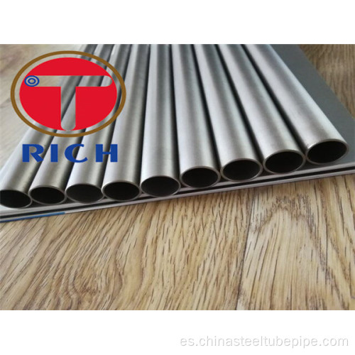 Tubo de titanio sin costura ASTM B338 / ASME SB338 Gr 2